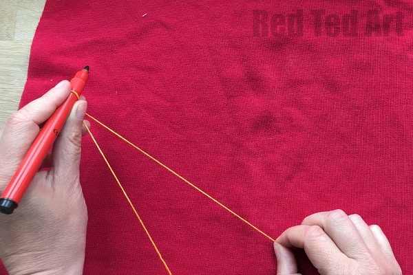 How to sew a Strawberry Plushie. Easy sewing project for kids. Love that this is made from a repurposed red sweater! - How to draw a circle