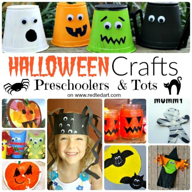 Easy Halloween Lanterns - Jack O'Lantern Crafts - Red Ted Art