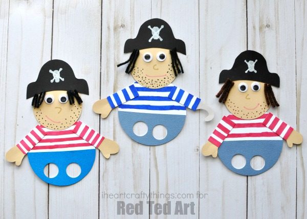 Awesome Pirate Finger Puppets - Red Ted Art - Kids Crafts