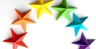 3d Paper Stars kirigami