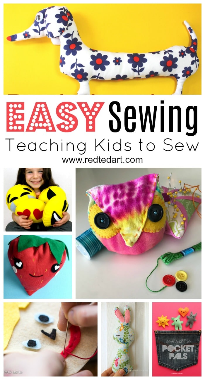 Easy Sewing Projects - Red Ted Art - Kids Crafts