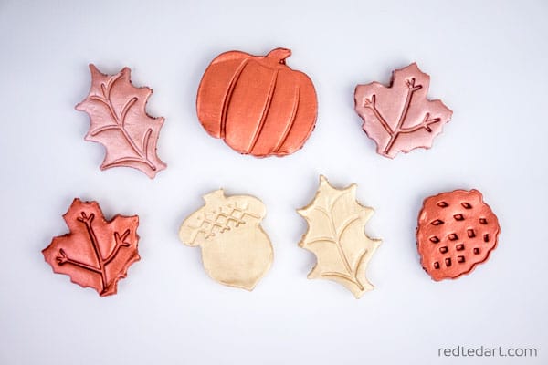 Diy Clay Leaf Magnets Red Ted Art