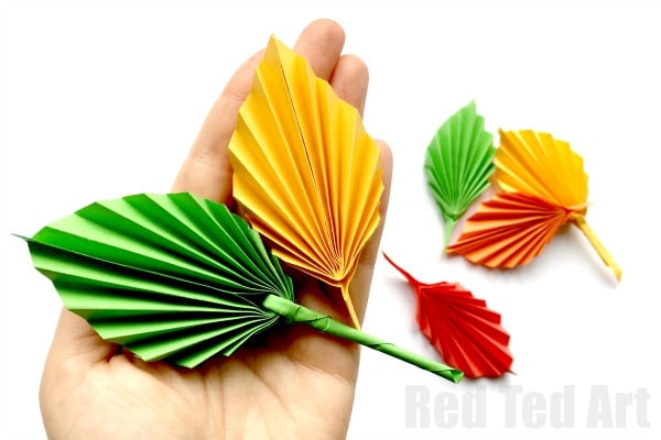 Download Free Easy Paper Leaf Red Ted Art Make Crafting With Kids Easy Fun PSD Mockup Template