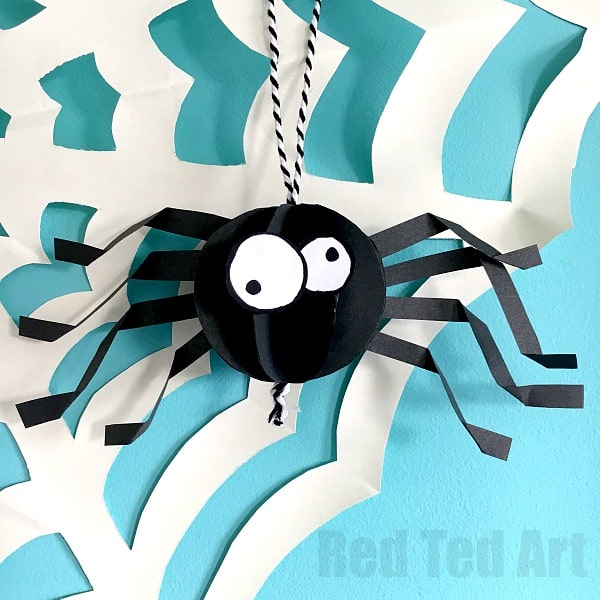 Spider Template To Cut Out from www.redtedart.com
