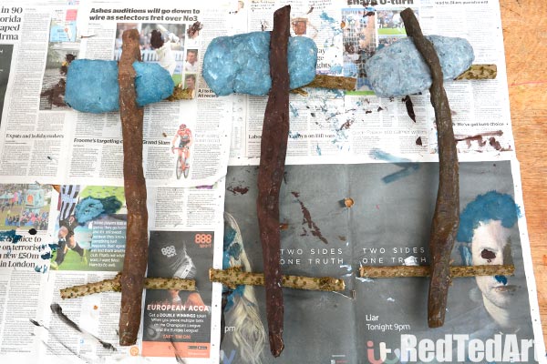 Stone Age Craft - How to make a Paper Axe - Red Ted Art - Make ...