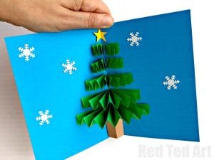 Christmas Card Ideas For Kids Red Ted Art Make Crafting With Kids Easy Fun