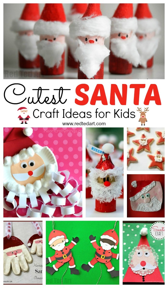 Easy Santa Craft Ideas For Kids Red Ted Art Make Crafting With Kids Easy Fun