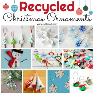recycled christmas tree ornaments