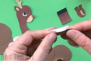 Paper Reindeer Ornament - Red Ted Art - Kids Crafts