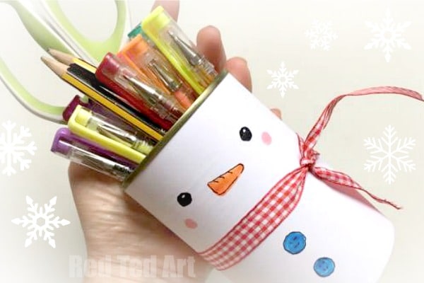 Snowman Pencil Holder