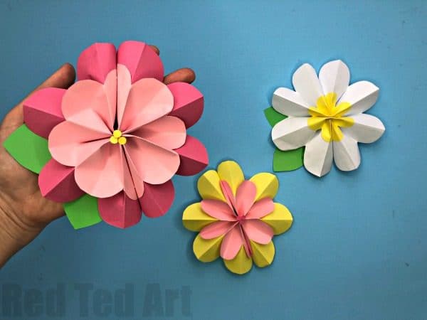 LOT 25 PAPER QUILLING FLOWERS  HANDMADE KIDS DIY IDEAS PARTY WALL DECORATIONS