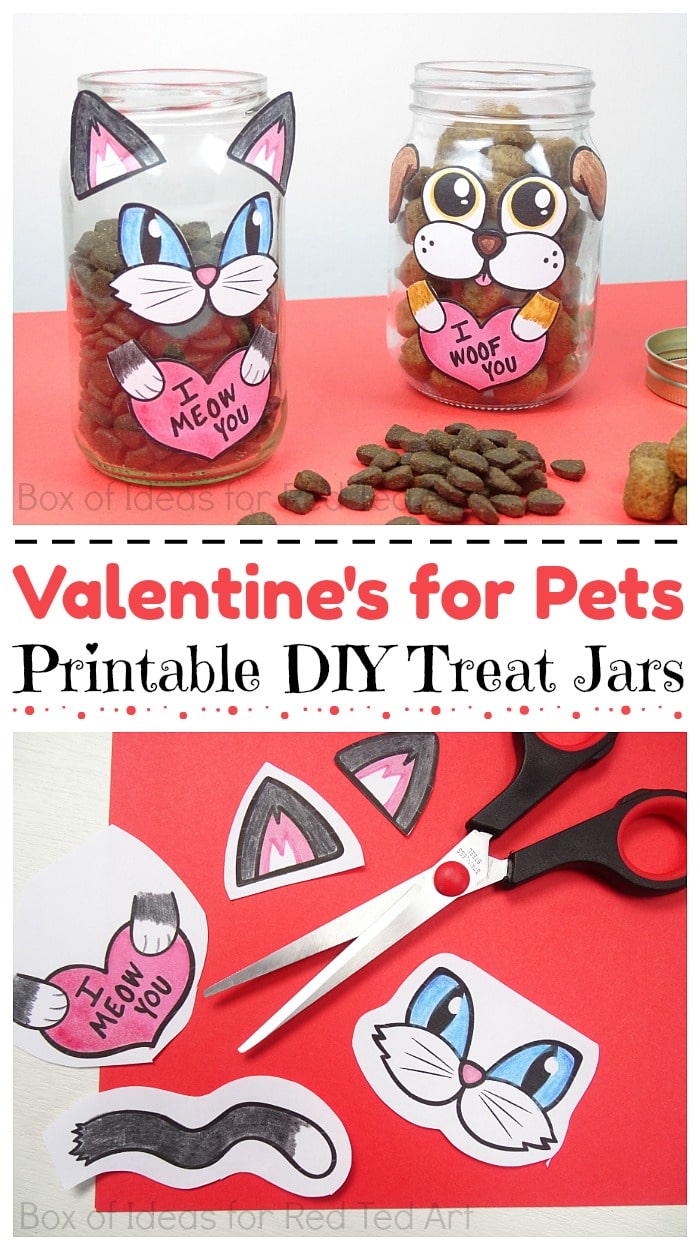 Valentine's Gifts for Pets - Red Ted Art - Kids Crafts