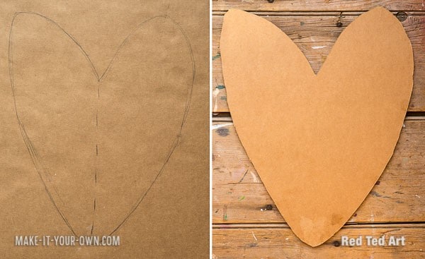 Kids' Valentine's Day Crafts - love these oh so CUTE Heart Shaped Wings for Valentine's. A different kind of love project to do with the kids this year! #valentinesday #valentines #hearts #heartcraft #cardboard #kidsvalentines