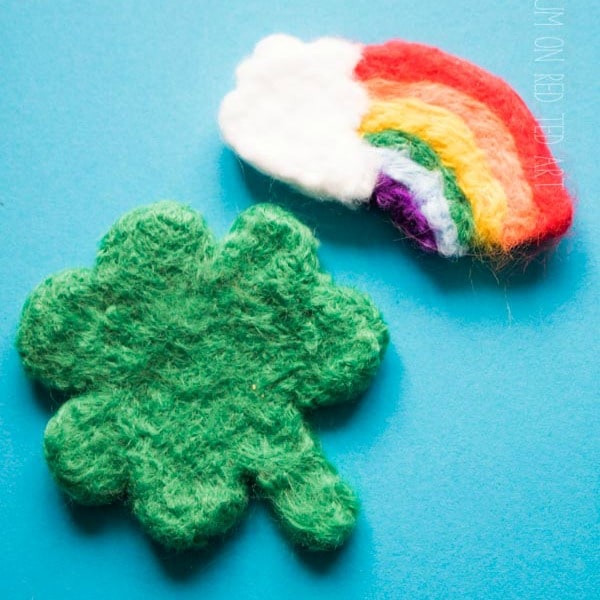 Needle Felting Shamrock How To