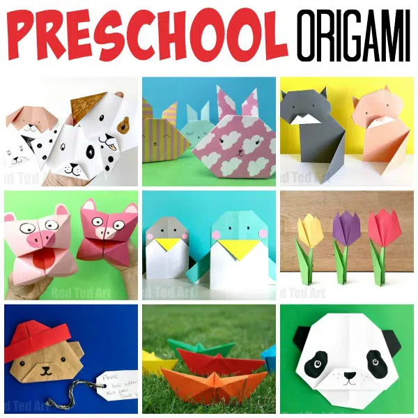 Origami Cat - easy paper crafts for kids