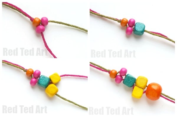 How to make a Bead Rakhi Bracelet with Kids. Easy Rakhi Bracelet. DIY Rakhi Bracelets. Beaded Rakhi Bracelets. Raksha Bandhan. #rakhi #bracelets #beads #rakshabandhan