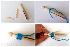 How to Make Worry Dolls with Pegs - Red Ted Art - Kids Crafts