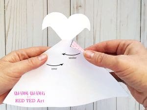 Mermaid Movie Night Printable Popcorn Holder - Red Ted Art - Kids Crafts