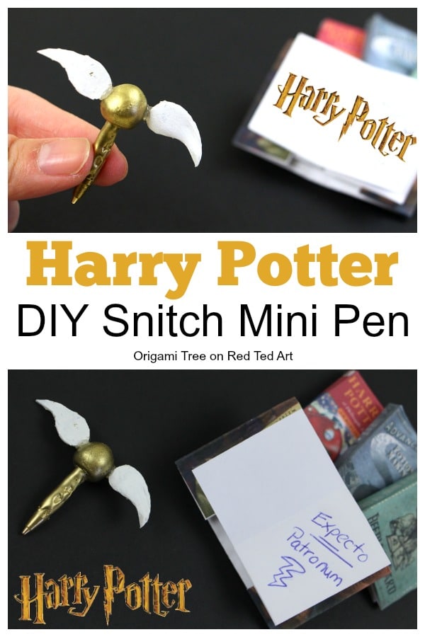 Diy Harry Potter Mini Snitch Pen Red Ted Art Make Crafting With Kids Easy Fun