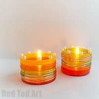 Diya - Kids Diwali Candle Holder - Red Ted Art - Easy Crafts for Diwali