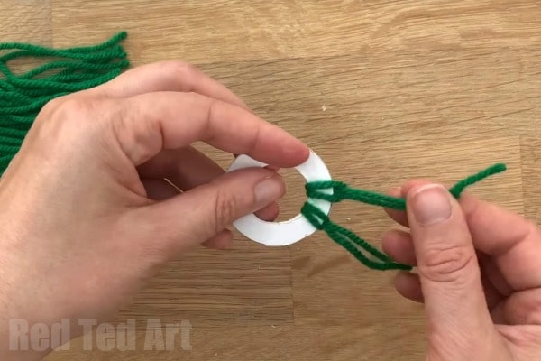 Repeat the process to make your wool wreath