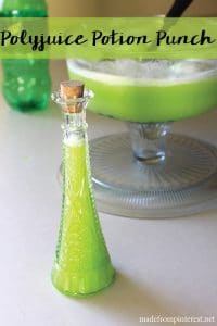 Drinkable Polyjuice Recipe.  DIY Harry Potter Party Ideas - How to Host a Harry Potter Birthday Party or Host a Harry Potter Halloween Party!  #harrypotter #halloween #birthday #party