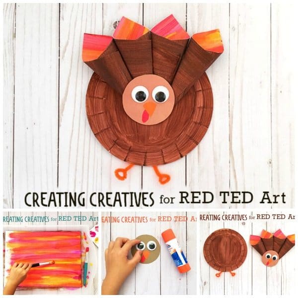 Easy Paper Plate Turkey