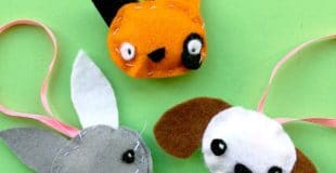 felt animal ornaments