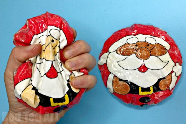 Paper Santa Squishy DIY