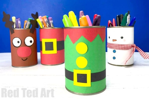 DIY Elf Desk Tidy & Pencil Pot