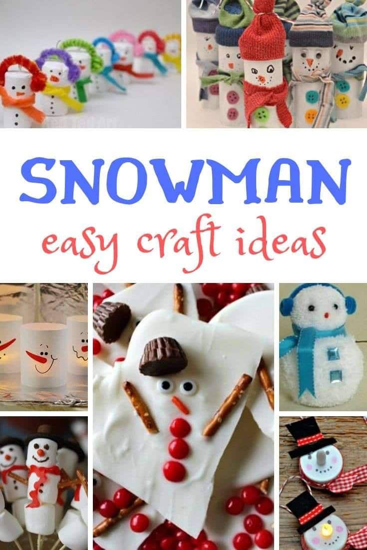 30 Easy Snowman Crafts Red Ted Art Make Crafting With Kids Easy Fun