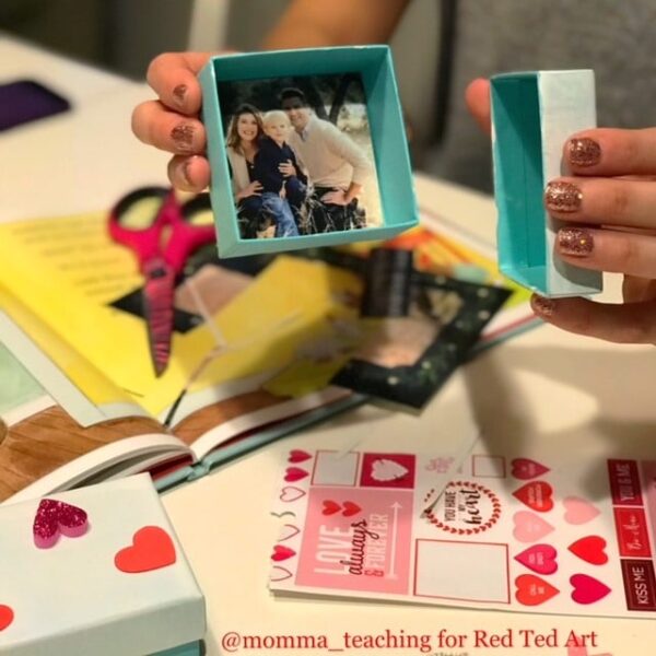 Make a KISS BOOK with your little ones. This is not only a great Valentines Activity for Preschooler, but also a lovely craft to make if Mom or Dad have to "go away" a lot. Fill your Kiss Box with kisses and feel loved!!! Great for the first School Day too! #valentines #kissbook #school