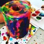 Easy Process Art Activity for Preschoolers this Valentine's. Set up a Sponge Heart Cakes Creation Station. Wonderful Sensory Play this Valentines. Easy. #preschool #processart #sensory #valentines