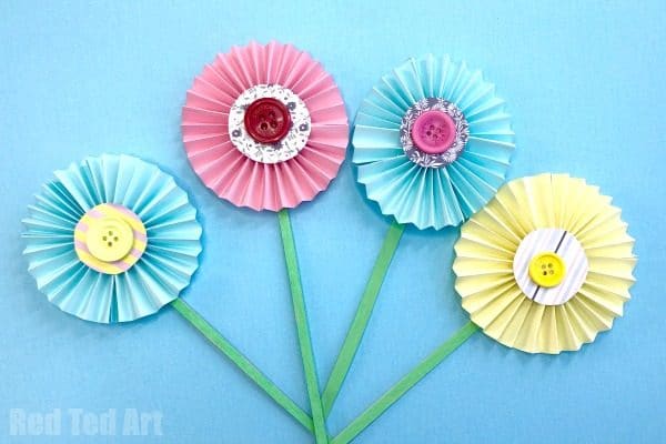 How to make paper flowers step by step with pictures - Red Ted Art - Kids  Crafts