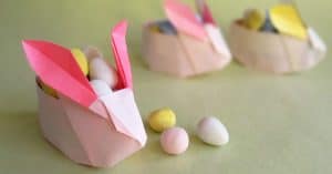 Easter Origami for Kids - have a go at Origami this Easter, with these easy Easter Origami Patterns for kids. From easy paper bunny to adorable chick envelopes! #EasterOrigami #kids #origami #tutorials #papercrafts #bunny #baskets #eggs