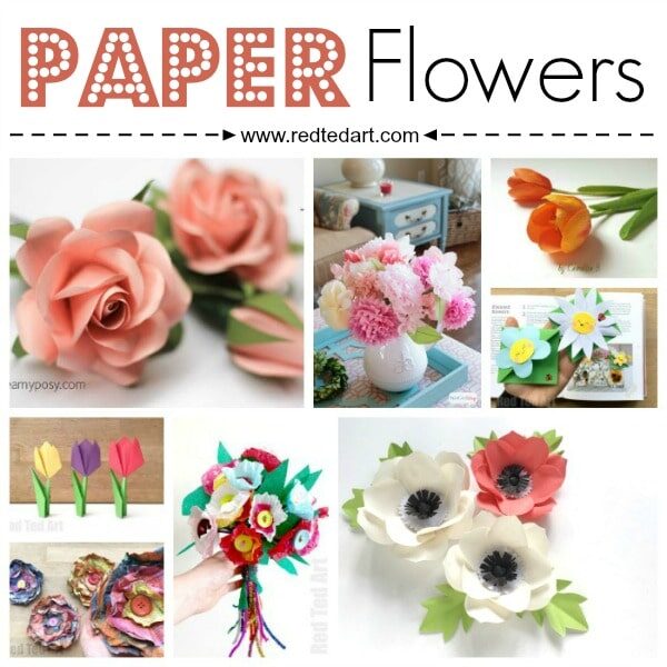 collection of paper flowers