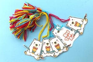 Easy Red Ted Art Bookmarks and Tassels
