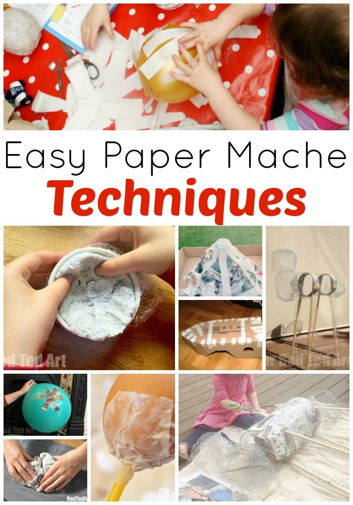 Paper Mache Techniques Red Ted Art Make Crafting With Kids Easy Fun,How To Organize Your Closet By Color And Style