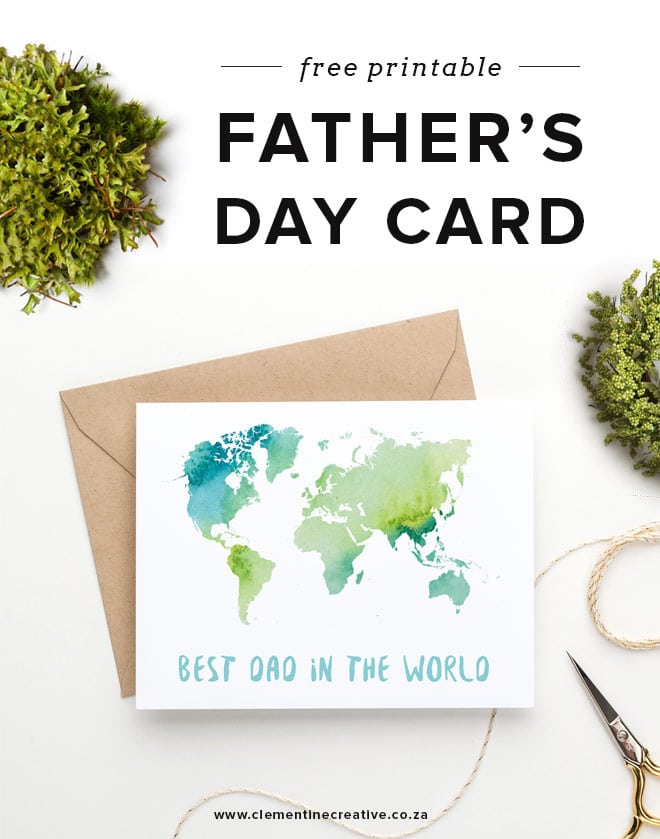 Printable Father's Day Cards &amp; Crafts - Red Ted Art - Kids Crafts