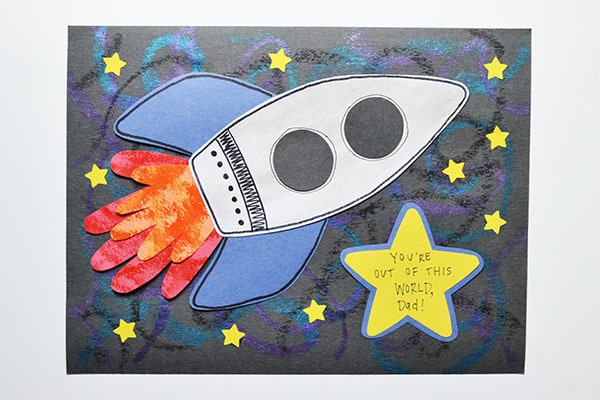Handprint Father's Day Crafts - Red Ted Art - Easy Kids Craft Ideas