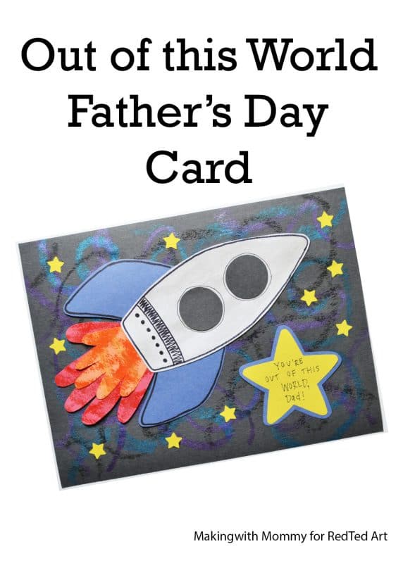 Father's Day Rocket Craft with Handprints