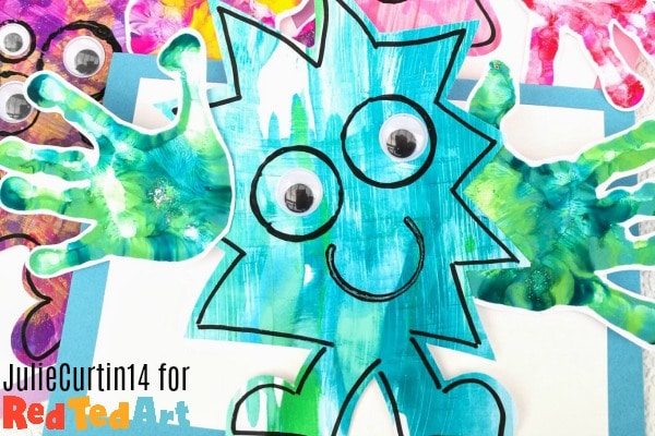 Handprint Monster Hug Card