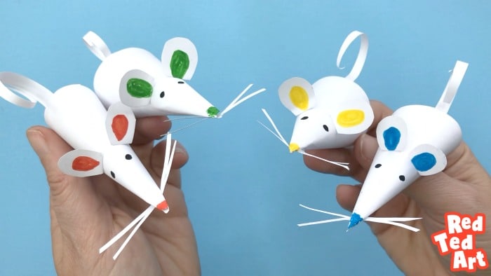 How to make a Paper Mouse Finger Puppet - or R is for Rat! - Red Ted Art -  Kids Crafts