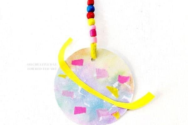 Father's Day Art Project - Out of this world Planets with Pipecleaners and Beads