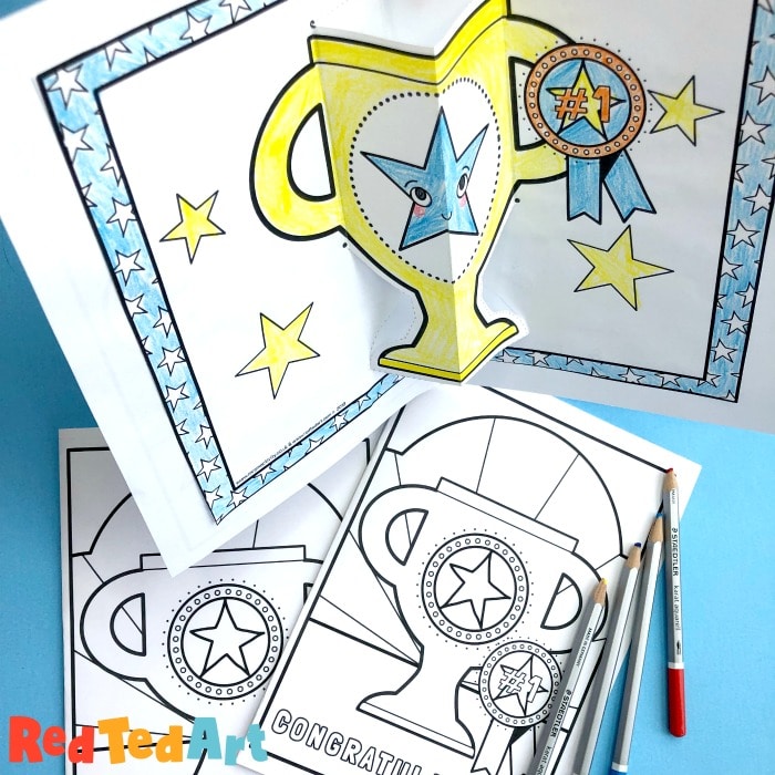 Easy Pop Up Card How To Projects for Kids - Red Ted Art