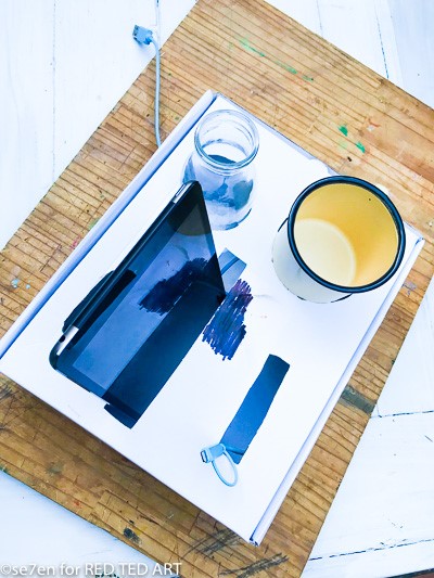 Checking the locations of your DIY Desk Organiser to see if all fits