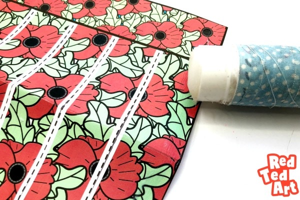 Easy Poppy Paper Lanterns for Remembrance Day - Red Ted Art - Kids Crafts