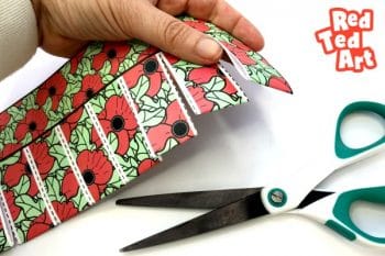 Easy Poppy Paper Lanterns for Remembrance Day - Red Ted Art - Kids Crafts