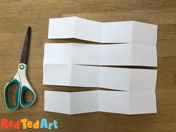 How to cut the paper to make a mini notebook from one sheet of paper