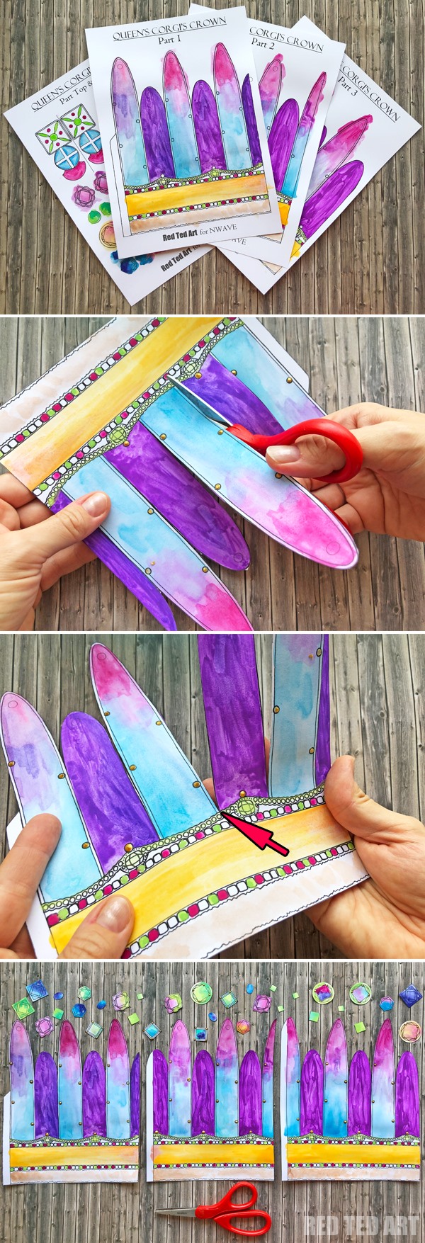 thumbnail image 2 of Buy Fun Express DIY Paper Crowns, Set Of 12 - Prince And Princess Party... 2 of 11